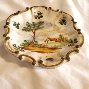 Meiselman Imports Plate VTG Made in Italy 6" Across Handpainted Scene of NewYork